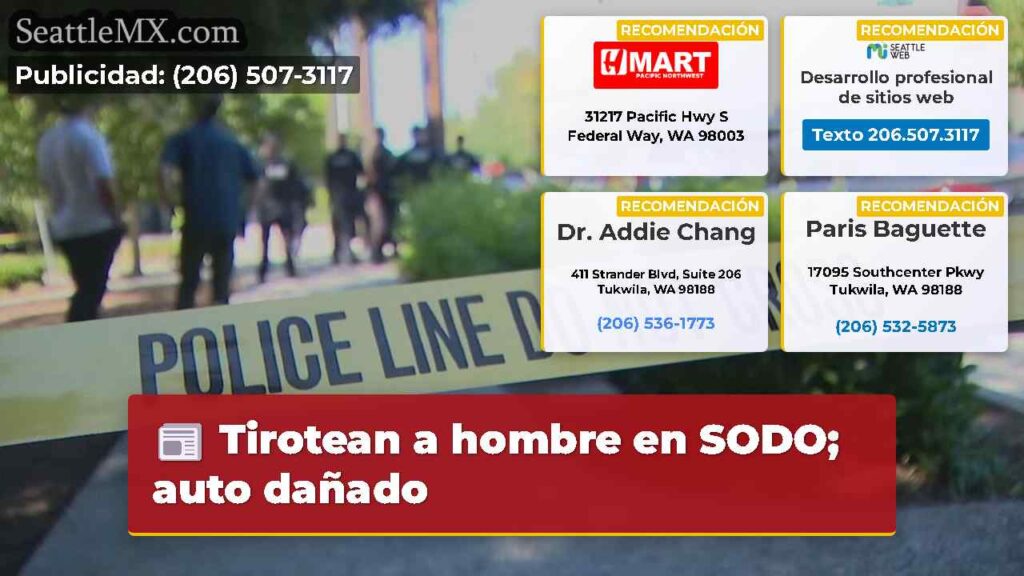 Tirotean a hombre en SODO; auto dañado