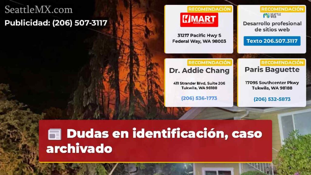 Dudas en identificación, caso archivado