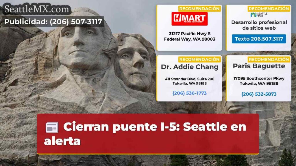 Cierran puente I-5: Seattle en alerta