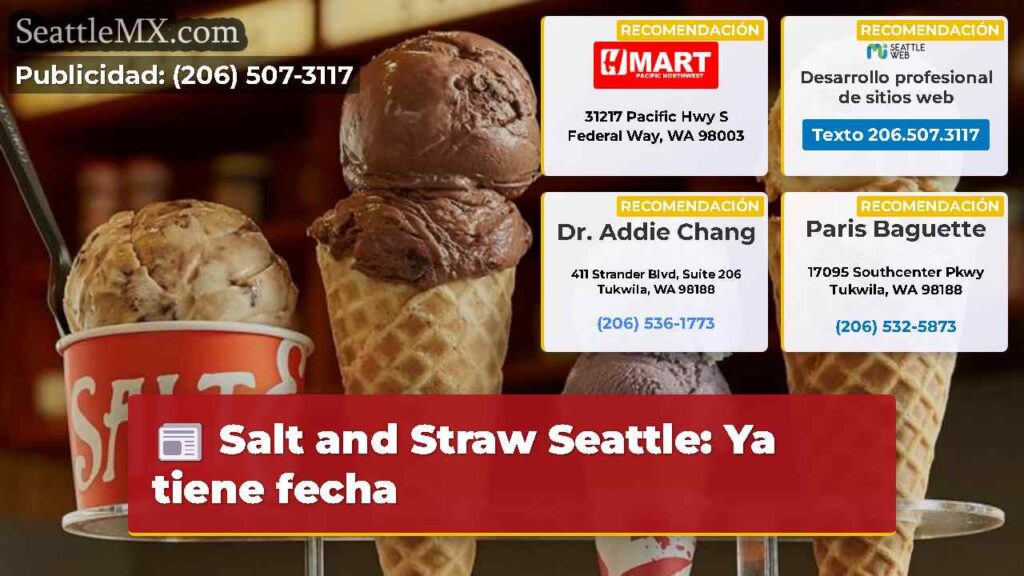 Salt and Straw Seattle: Ya tiene fecha