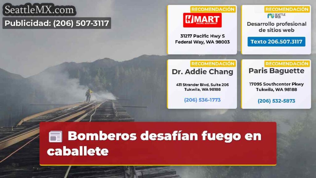 Bomberos desafían fuego en caballete