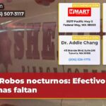 Robos nocturnos Efectivo y armas faltan