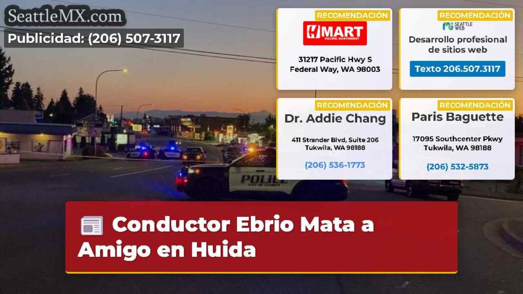 Conductor Ebrio Mata a Amigo en Huida