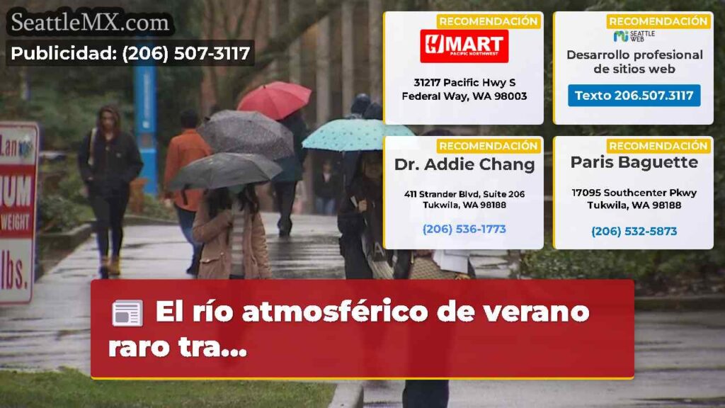 El río atmosférico de verano raro tra...
