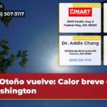 Otoño vuelve Calor breve en Washington
