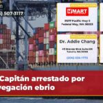 Capitán arrestado por navegación ebrio