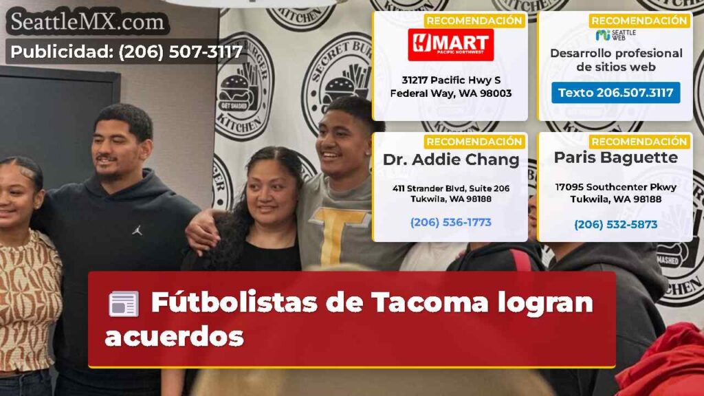 Fútbolistas de Tacoma logran acuerdos