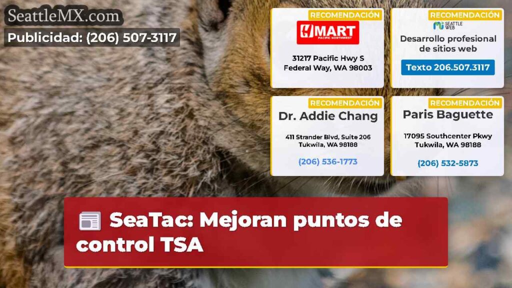SeaTac: Mejoran puntos de control TSA