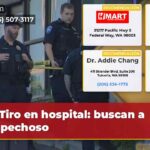 Tiro en hospital buscan a sospechoso