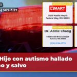 Hijo con autismo hallado sano y salvo