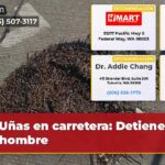 Uñas en carretera Detienen a un hombre