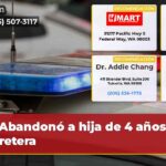 Abandonó a hija de 4 años en carretera
