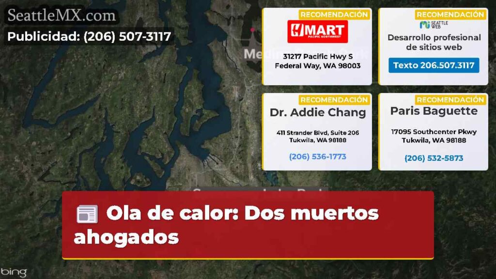Ola de calor: Dos muertos ahogados