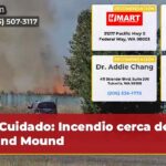 Cuidado Incendio cerca de Grand Mound