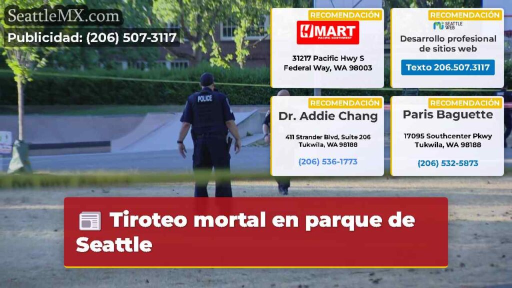 Tiroteo mortal en parque de Seattle