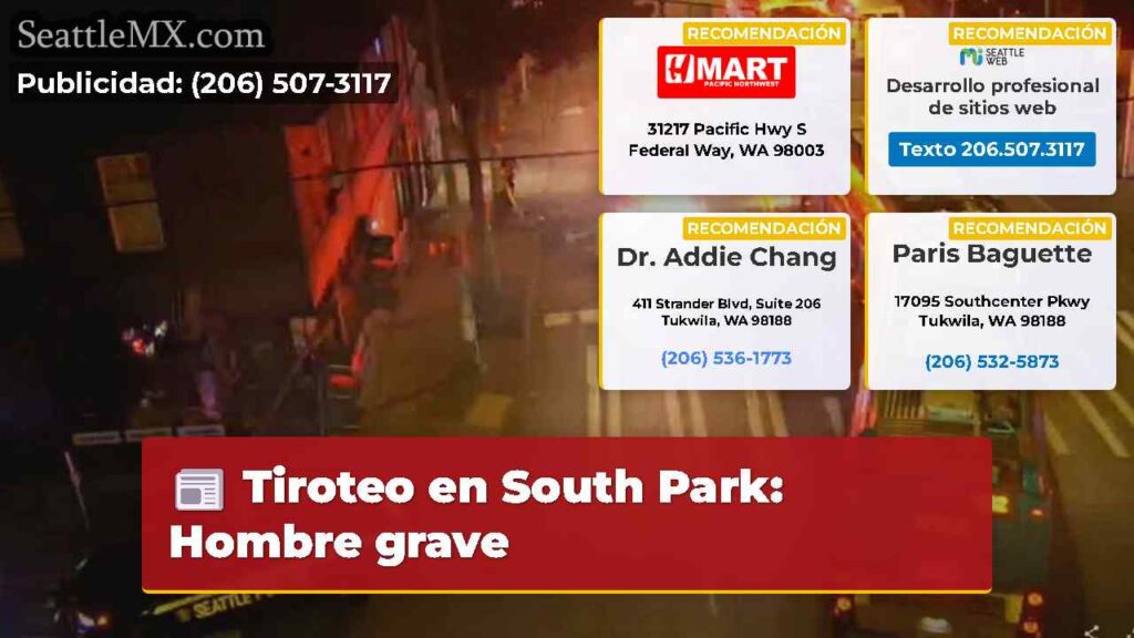Tiroteo en South Park: Hombre grave