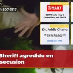 Sheriff agredido en persecusion