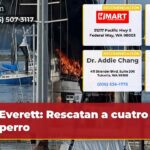 Everett Rescatan a cuatro y un perro