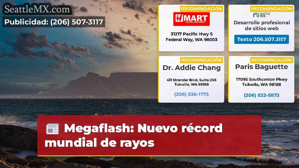 Megaflash: Nuevo récord mundial de rayos