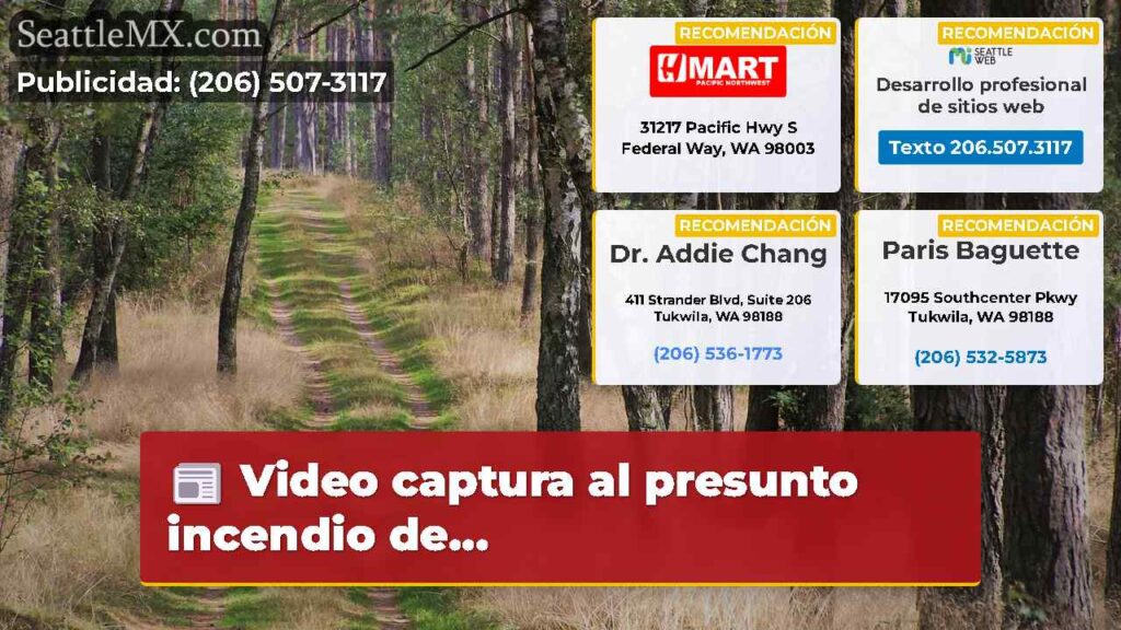 Video captura al presunto incendio de...