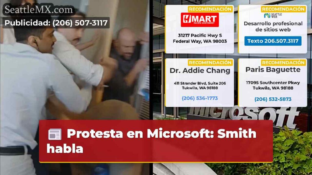 Protesta en Microsoft: Smith habla