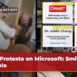 Protesta en Microsoft Smith habla