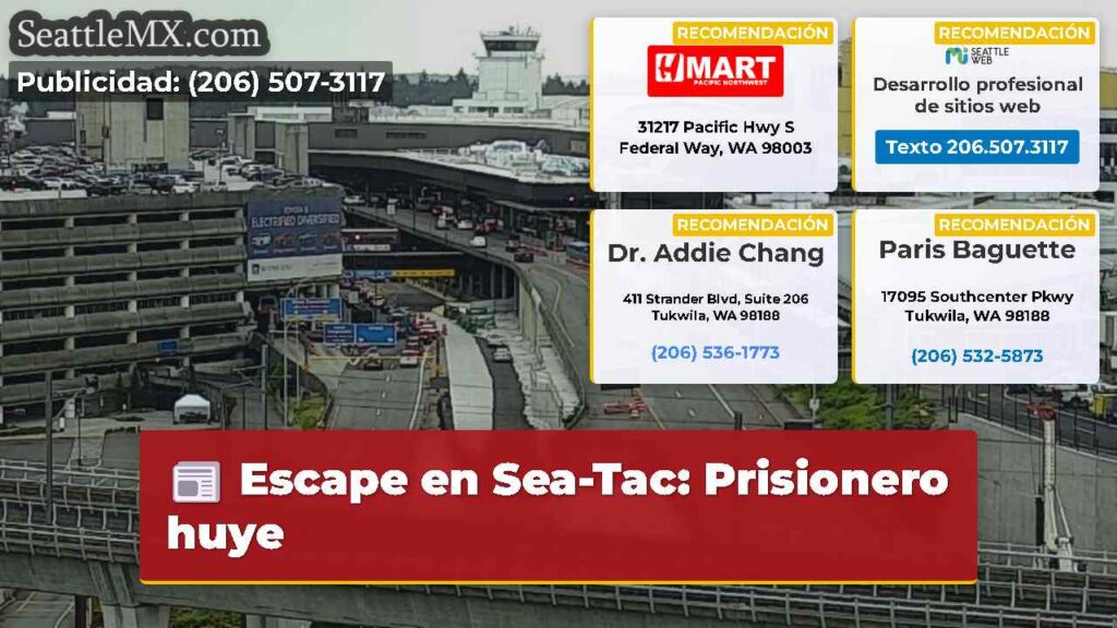 Escape en Sea-Tac: Prisionero huye