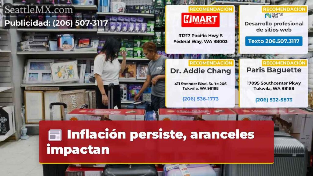 Inflación persiste, aranceles impactan