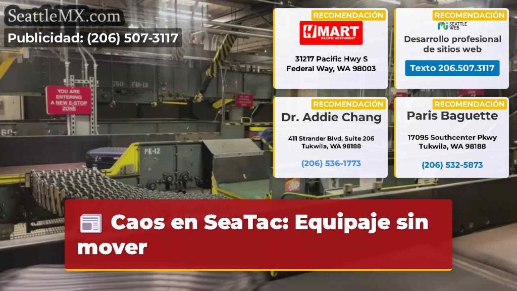 Caos en SeaTac: Equipaje sin mover