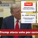 Trump ataca voto por correo