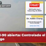 I-90 abierta Controlado el fuego