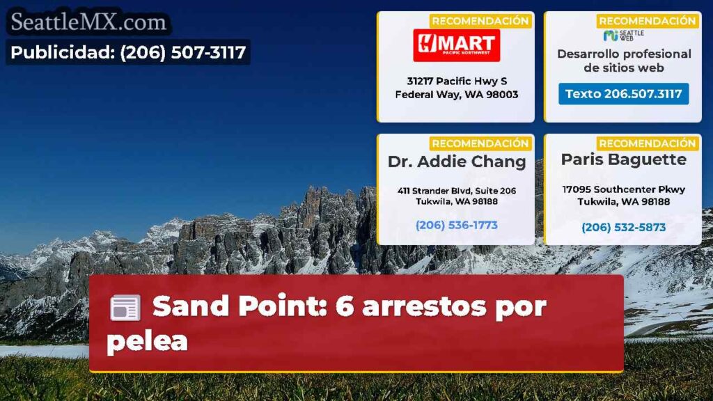 Sand Point: 6 arrestos por pelea