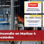 Incendio en Marina 4 Rescatados