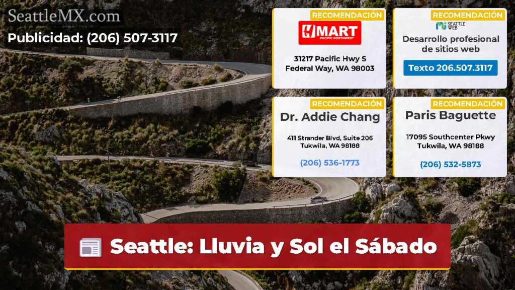 Seattle: Lluvia y Sol el Sábado