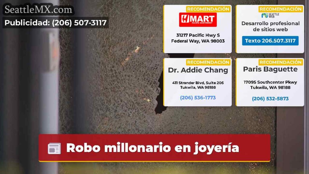 Robo millonario en joyería