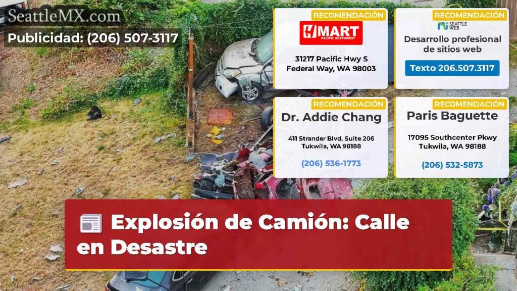Explosión de Camión: Calle en Desastre
