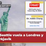 Seattle vuela a Londres y Reykjavik