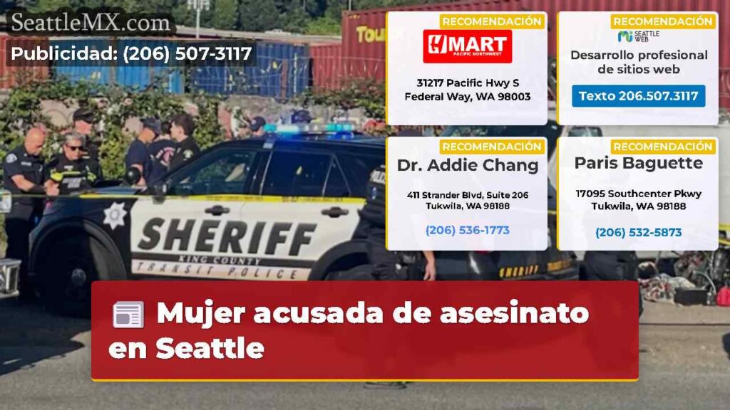 Mujer acusada de asesinato en Seattle
