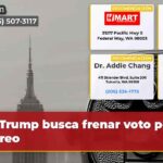 Trump busca frenar voto por correo