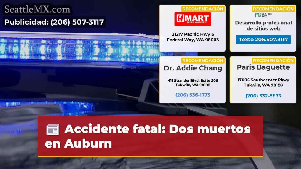 Accidente fatal: Dos muertos en Auburn