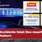 Accidente fatal Dos muertos en Auburn