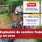Explosión de camión Federal Way en caos