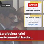 La víctima giró agresivamente hacia…