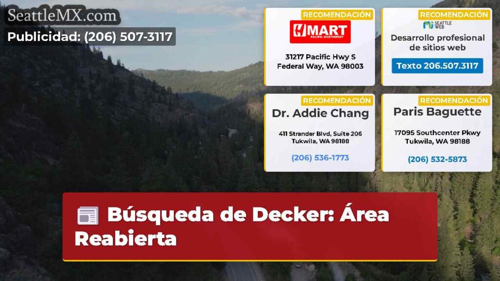 Búsqueda de Decker: Área Reabierta