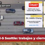 I-5 Seattle trabajos y cierres
