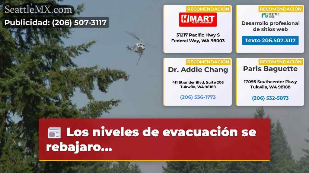 Los niveles de evacuación se rebajaro...