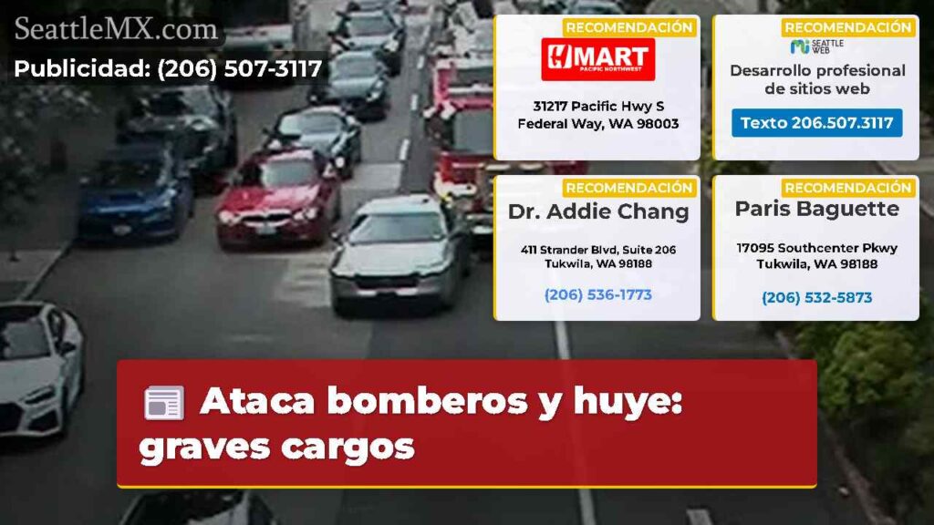 Ataca bomberos y huye: graves cargos