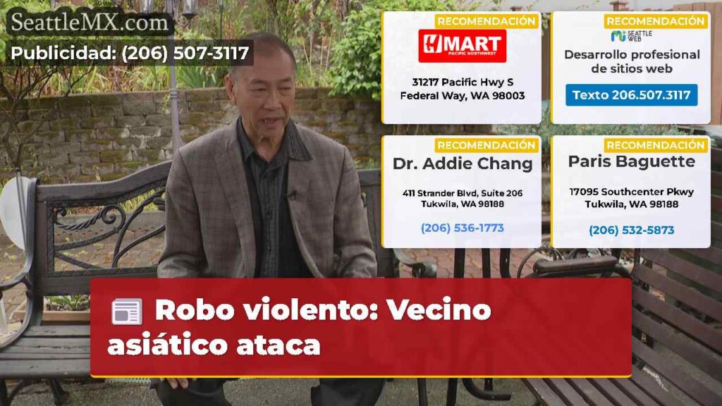 Robo violento: Vecino asiático ataca