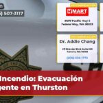 Incendio Evacuación Urgente en Thurston