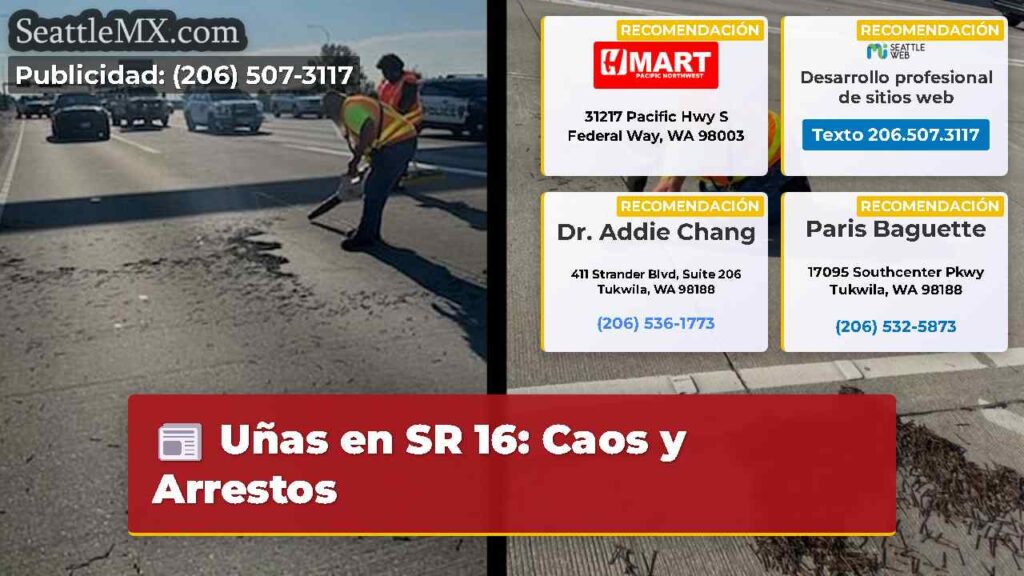 Uñas en SR 16: Caos y Arrestos
